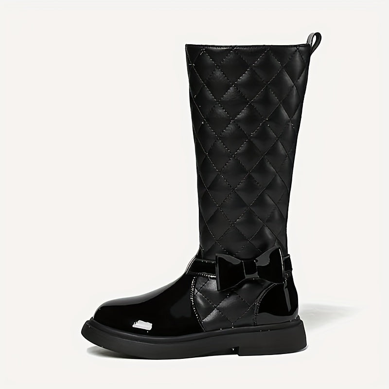 Qizlar uchun zamonaviy bog'ichli botinkalar, kuz va qish mavsumida ichki va tashqi foydalanish uchun qulay, sirpanmaydigan dizayn.