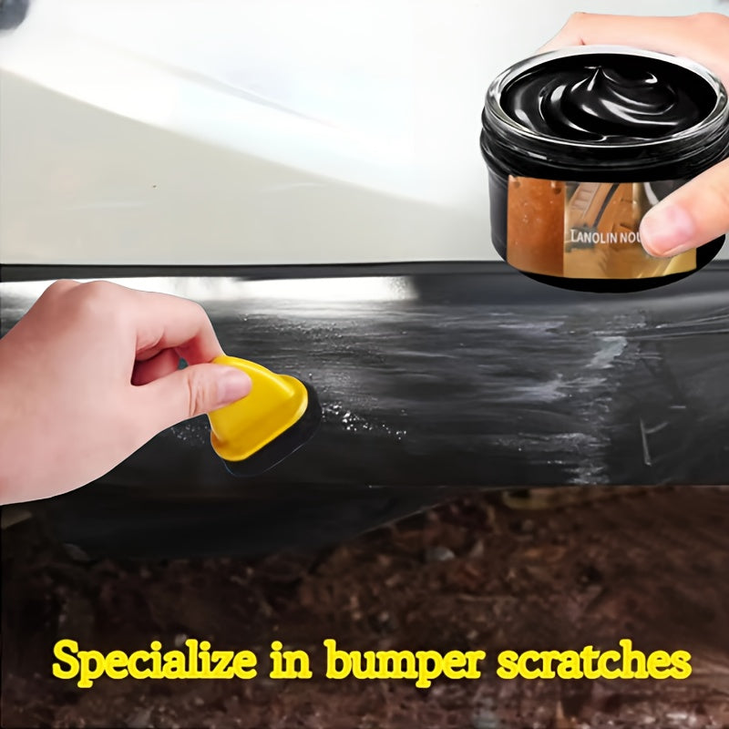 Pasta de restauración de plástico para automóviles para reparación de arañazos, acabado brillante negro, fácil de aplicar