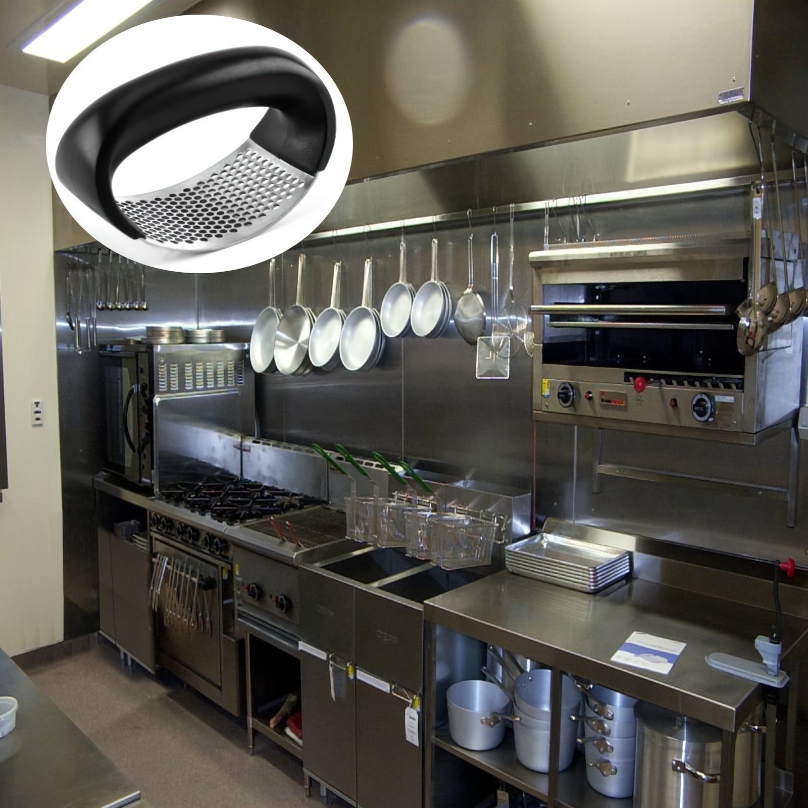 Prensa de ajo de acero inoxidable manual, herramienta de cocina para picar