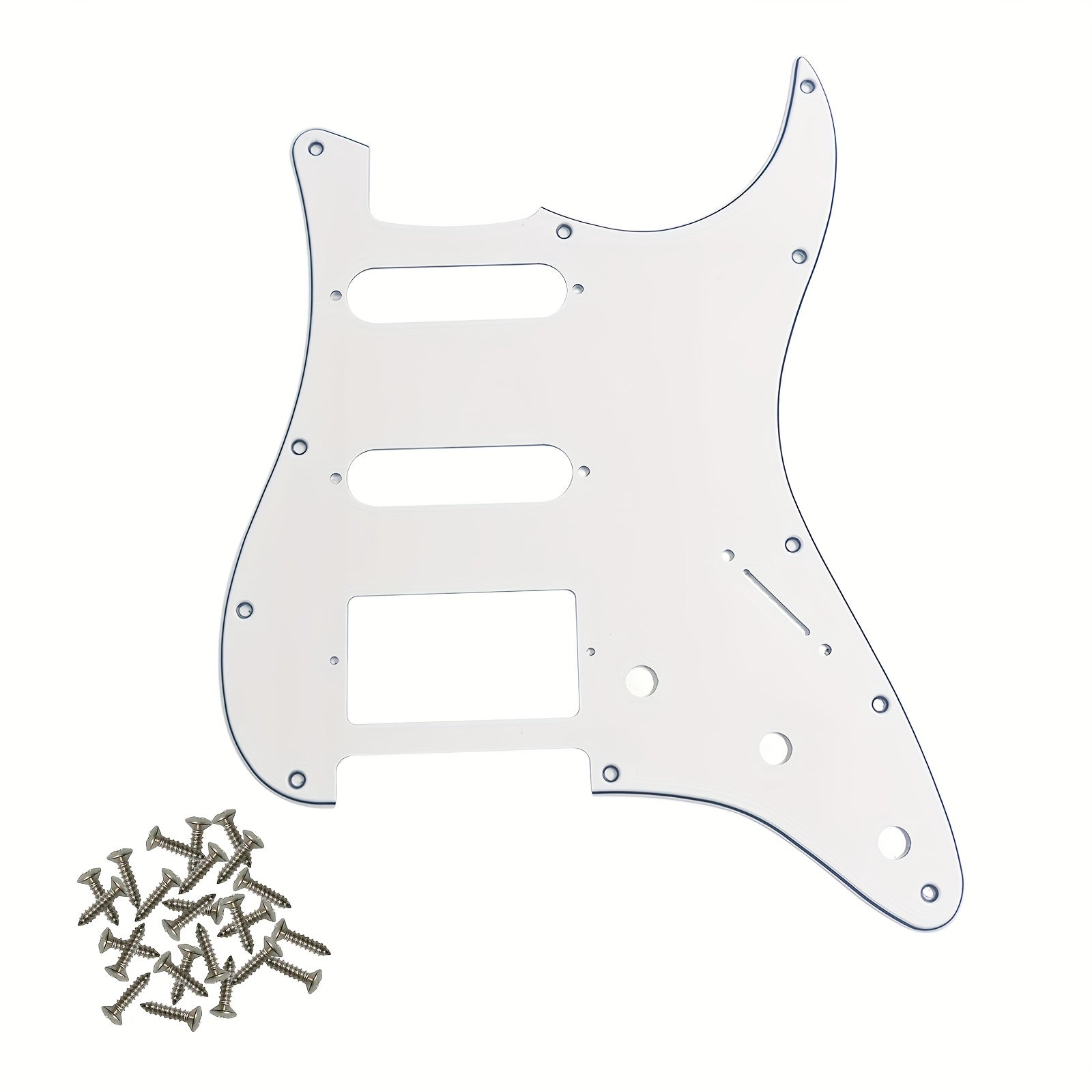 HSS 11-Hole Electric Guitar Pickguard for Standard FD ST Modern Style Guitars Black White Beige