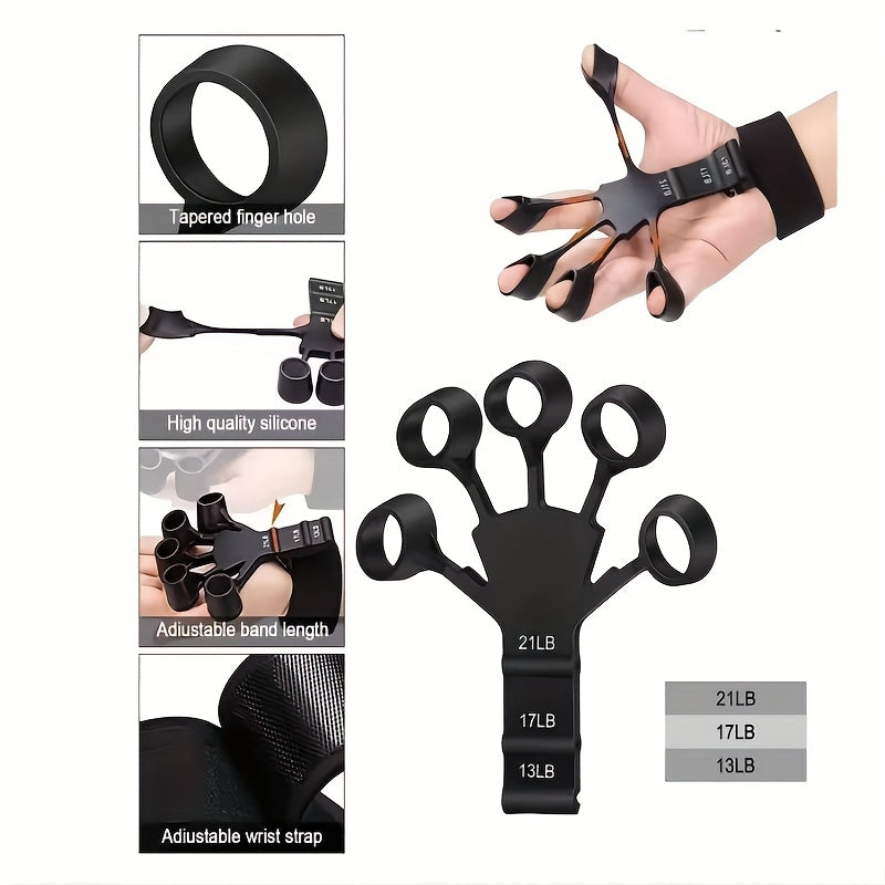 Silicone Finger Trainer and Wrist Strengthener for Basketball Training