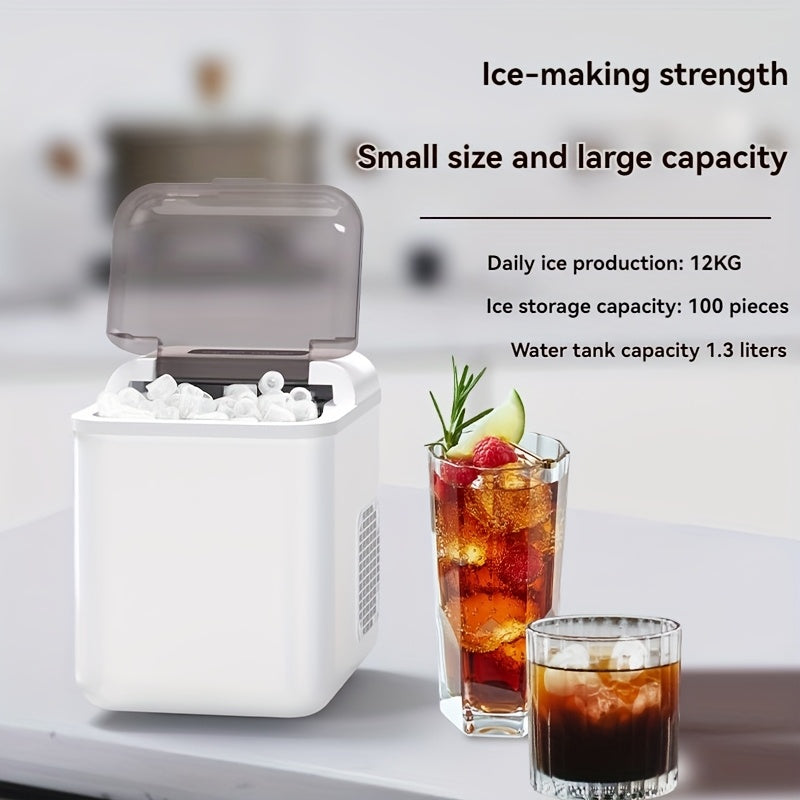 Portable Ice Maker White with Remote App Control 14.97kg Capacity