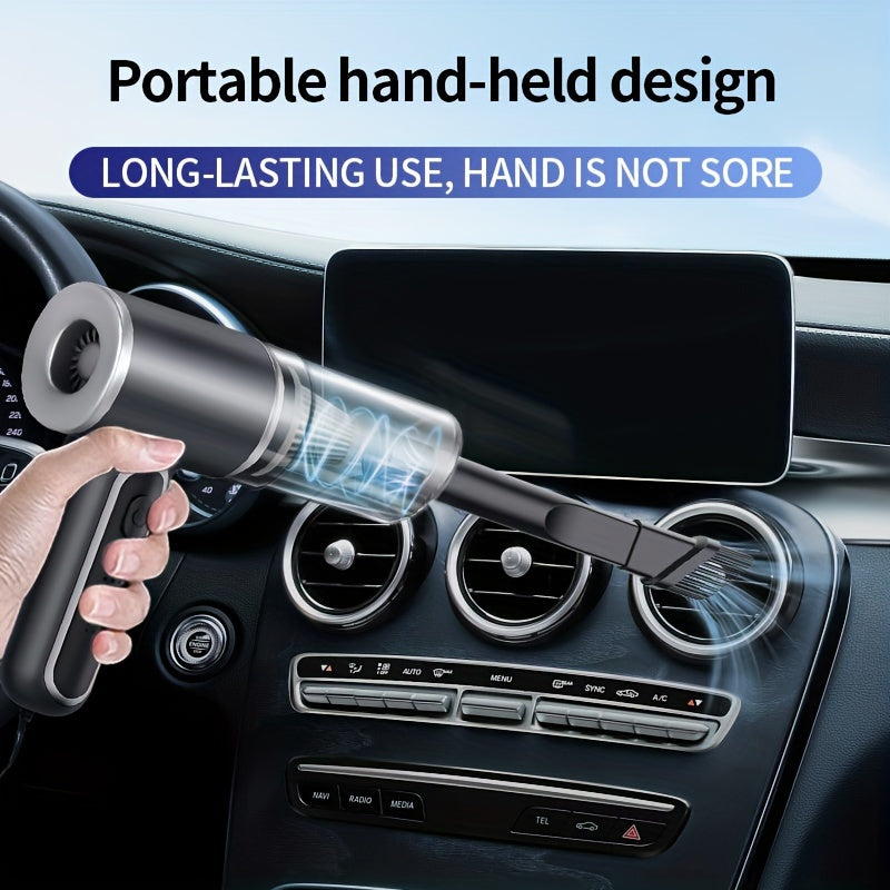 Мини портативный автомобильный пылесос 12В с мощным всасыванием, легкий сборщик пыли