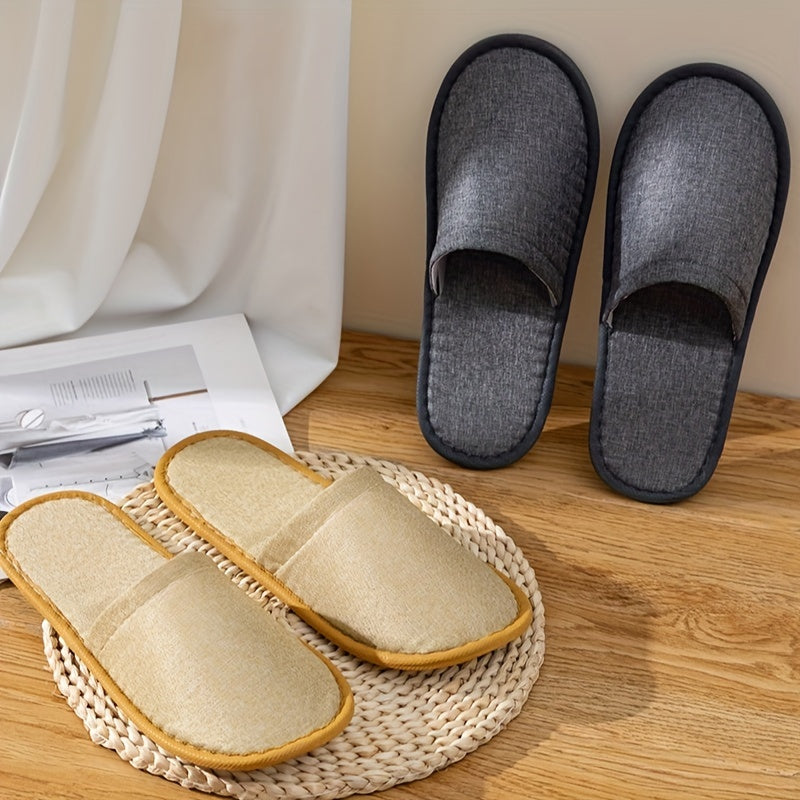 Disposable Boro Headband Edge Covering Visitor Party Camping Hotel Travel Slippers