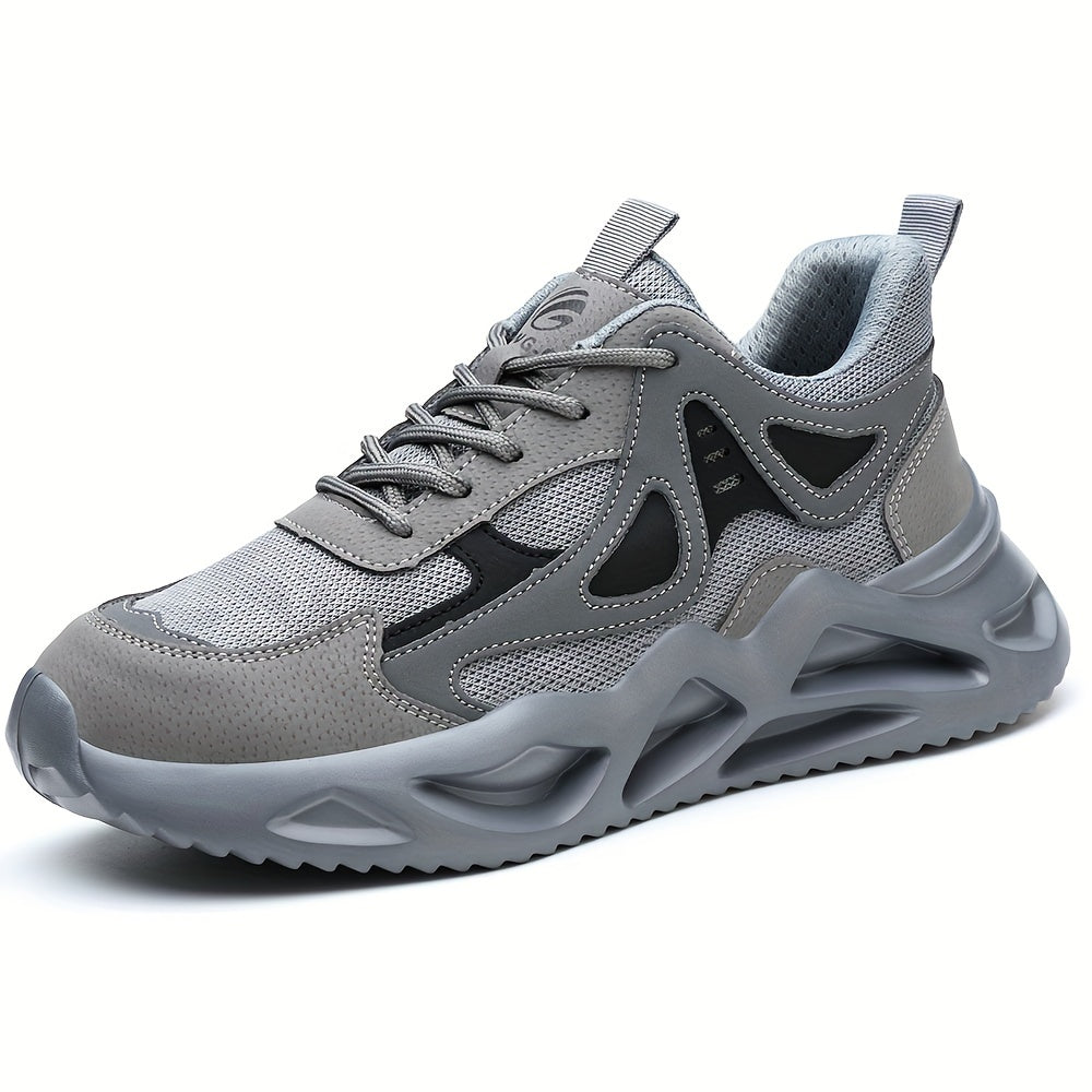 Men's Steel Toe Sneakers Non-Slip Work Shoes for Warehouse Construction Industrial