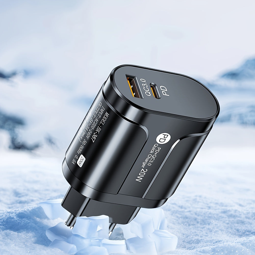 20W USB C Charger for iPhone 15/14/13/12 Fast Charging Travel Adapter with Quick Charge Plug