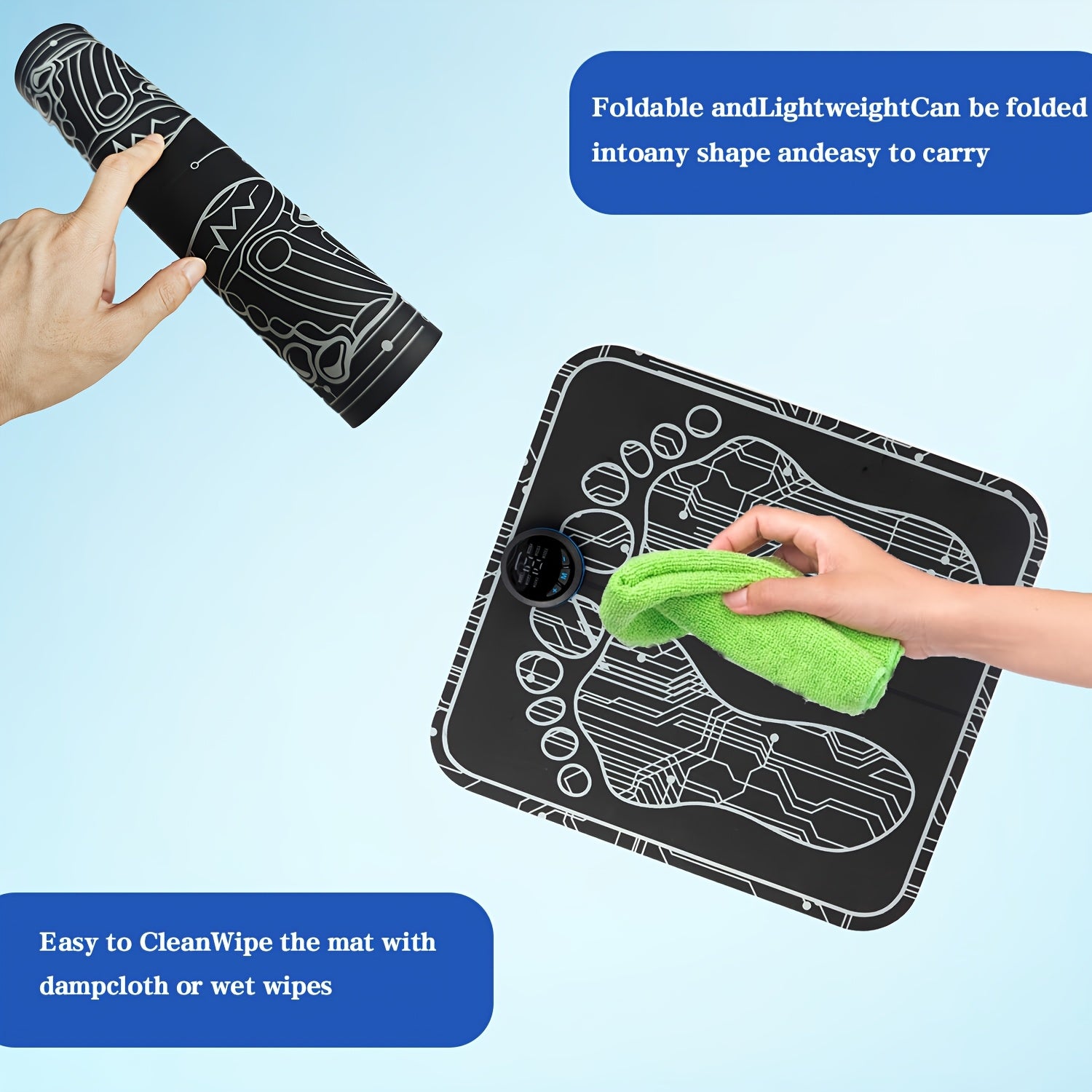 6 rejim va intensivlik darajalari bilan zaryadlanadigan EMS massaj matosi, uyda foydalanish yoki 14-fevral kuni sovg'a sifatida ideal.