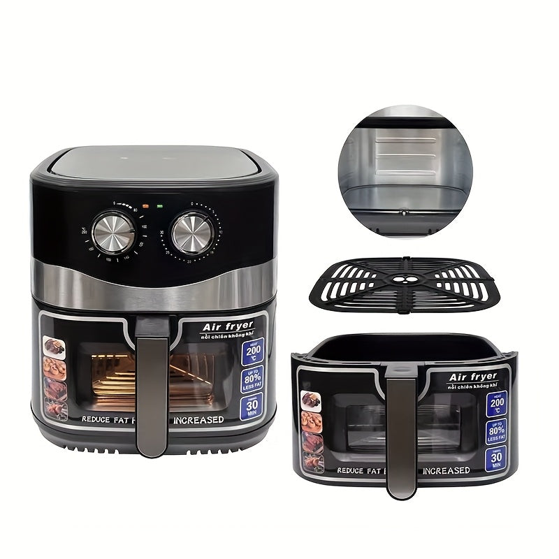 Freidora de aire eléctrica 10.5L 2200W Pantalla digital cesta de acero inoxidable