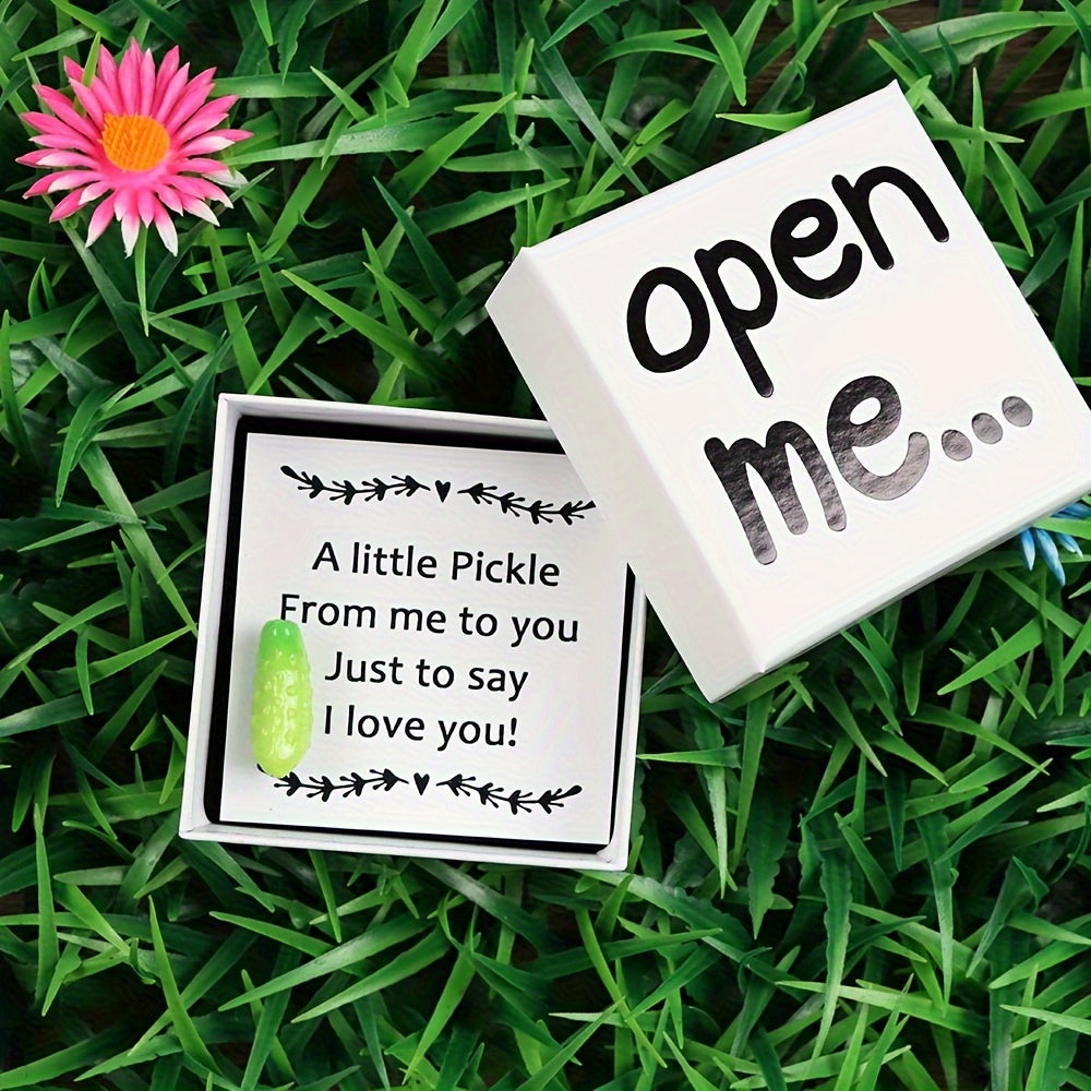 Synthetic Resin Keepsake I Love You A Little Pickle Birthday Gift for Family and Friends