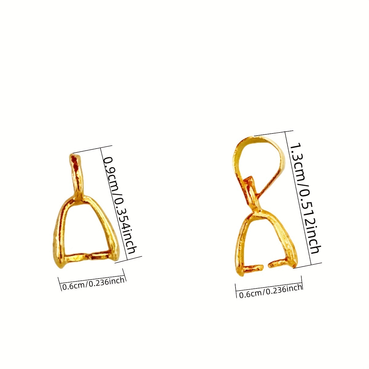 Set of 50/100 Melon Seed Design Buckle Charms Jewelry Findings for Beading and Accessories