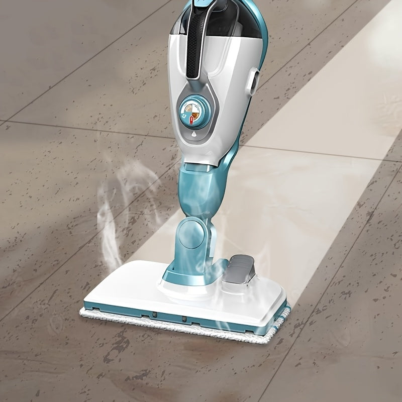 Микрофибровые насадки для паровых швабр, синие и белые, многоразовые, для твердых пород дерева, плитки, ламината