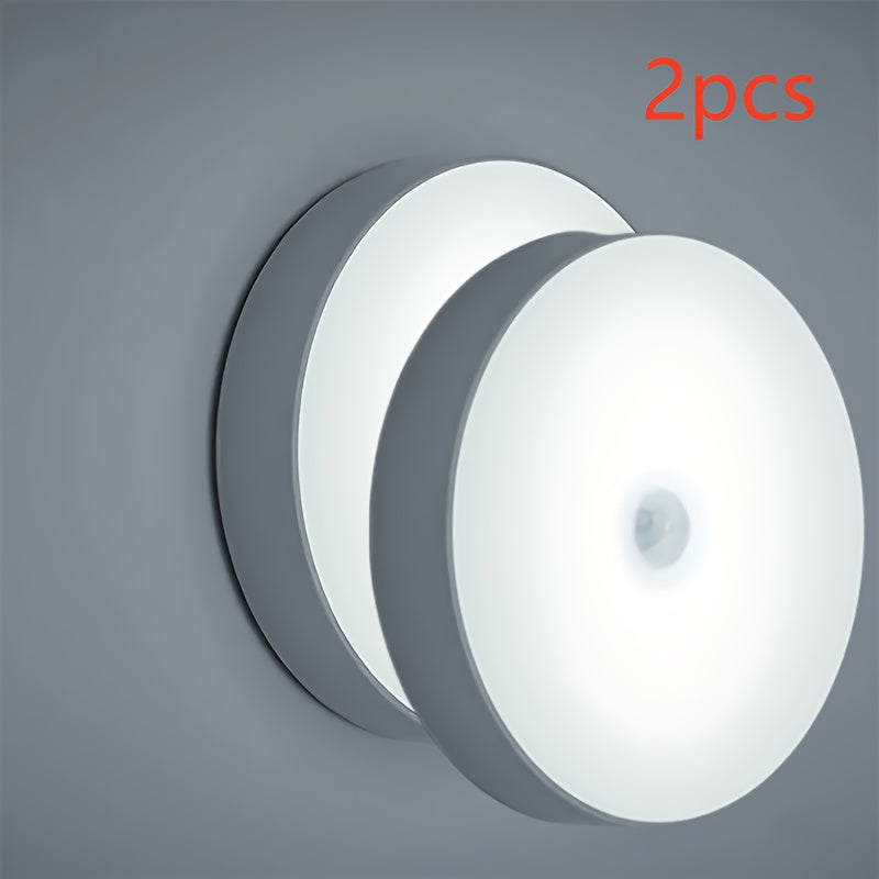 Smart Motion Sensor LED Night Lights USB Rechargeable for Bedroom Stairs Dorm