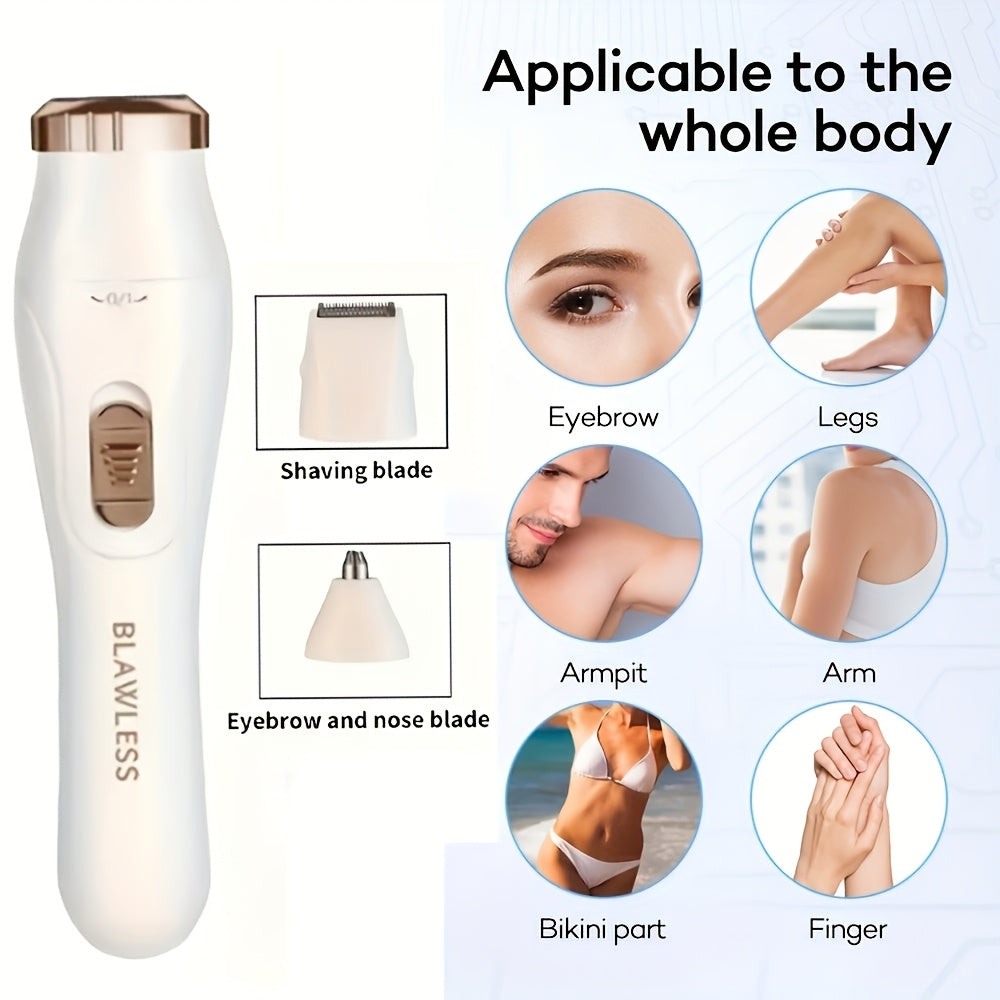 Kit de afeitadora eléctrica para mujer con múltiples accesorios, recargable con batería USB