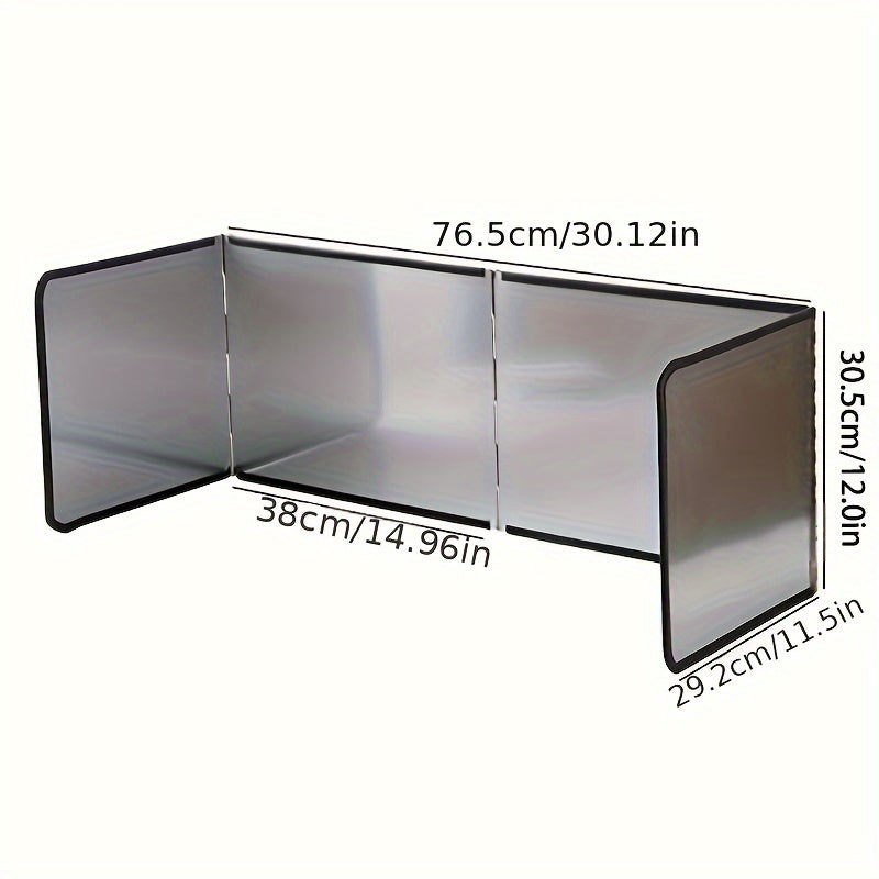 Stainless Steel Kitchen Splash Guard Oil Barrier for Stove and Countertop