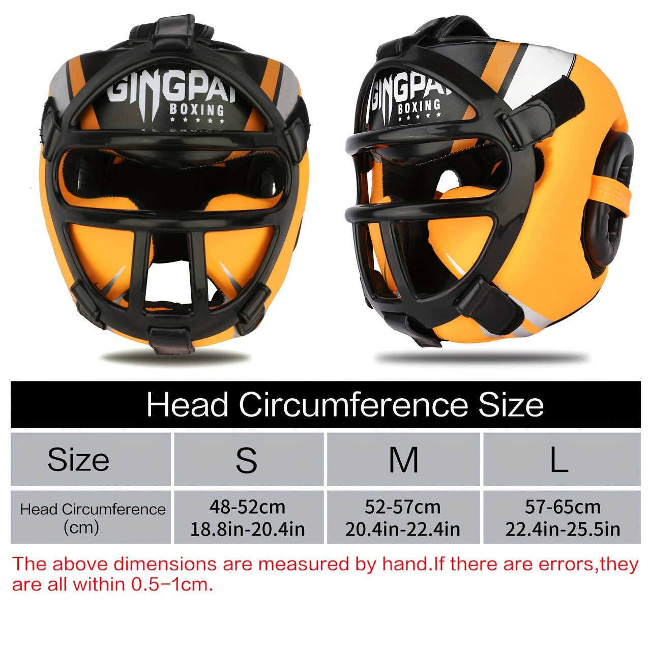 Thickened Fully Enclosed Boxing Head Guard for Training PU Mixed Color