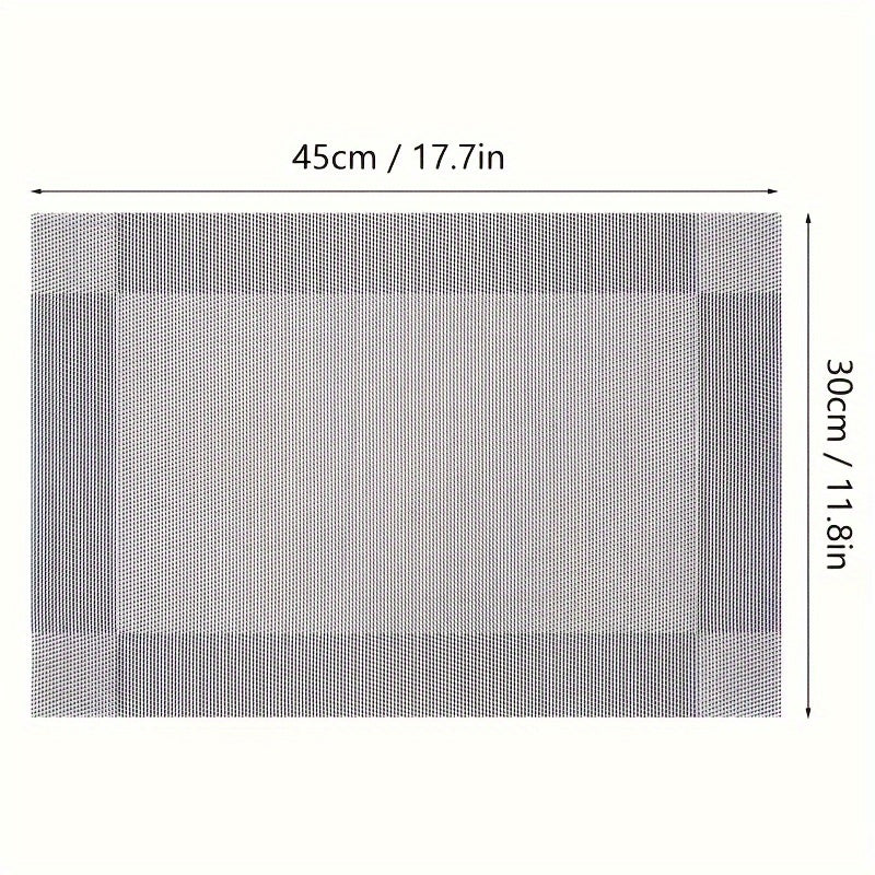 Set of 4, 6, or 8 Cotton Placemats for Dining Table