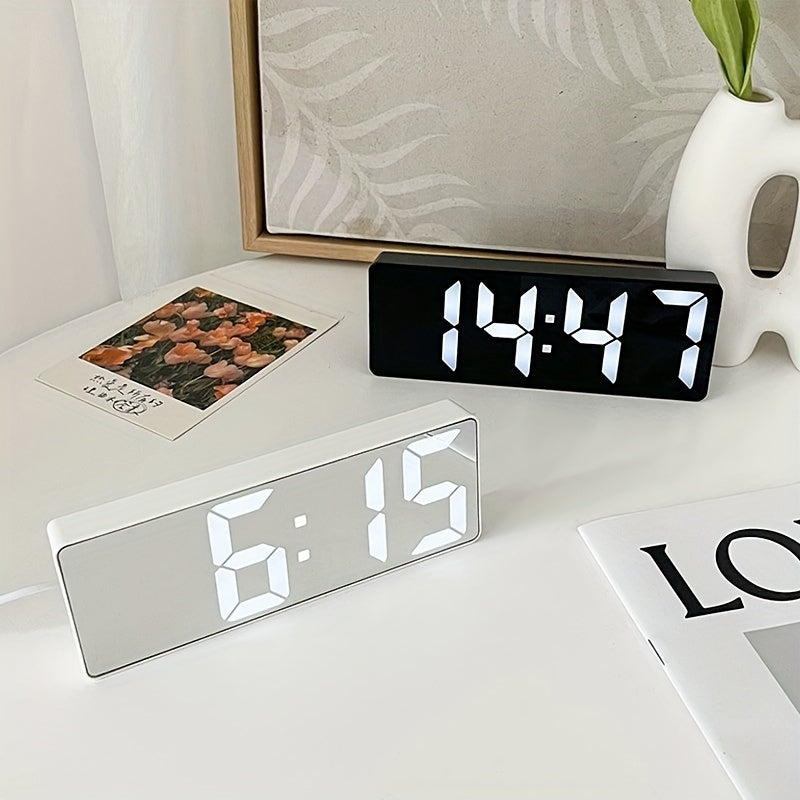 Digital Alarm Clock with Snooze and Brightness Control for Bedroom