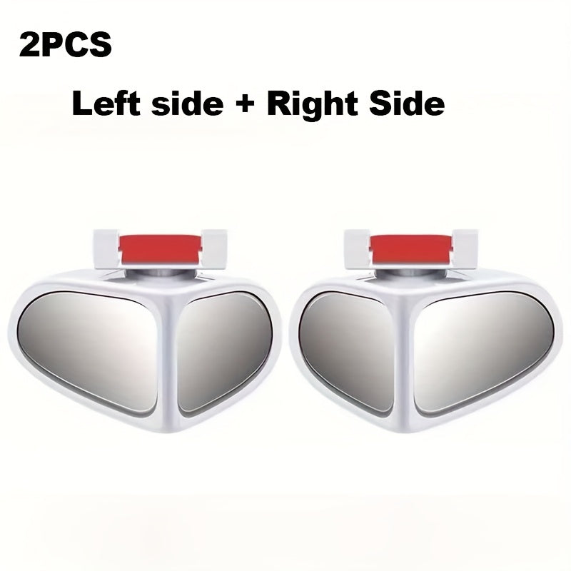 2pcs Ultra Clear Glass Wide Angle Blind Spot Mirrors for Cars Trucks SUVs Black