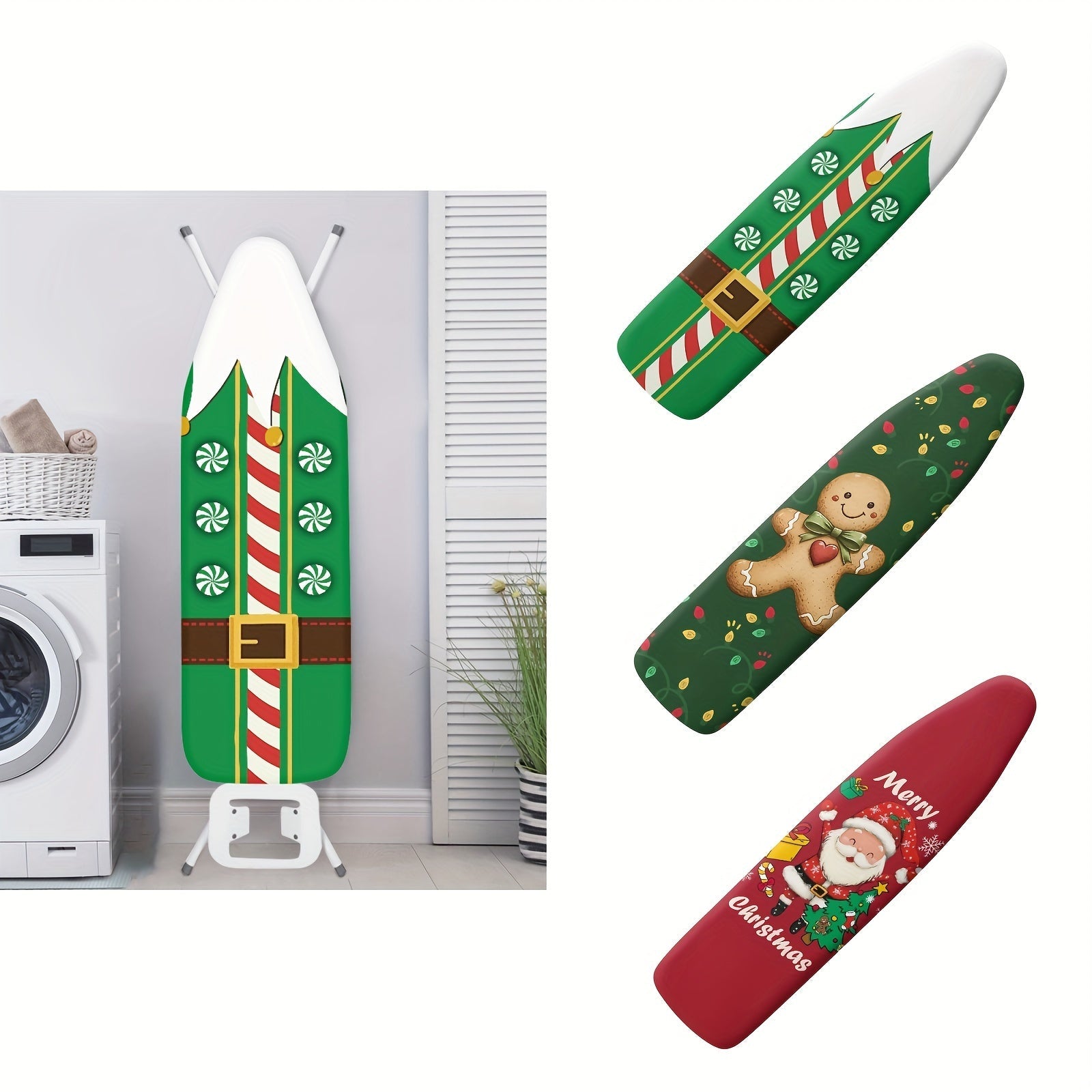 Christmas Themed Ironing Board Cover Fits Most Sizes Dust Protection