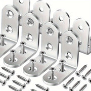 75pcs Stainless Steel 304 Grade L Brackets Corner Mounts for Shelves Tables