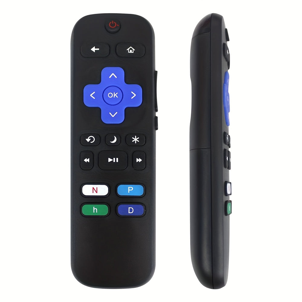Black Infrared TV Remote Control for TCL Hisense Onn 14cm with Shortcut Buttons