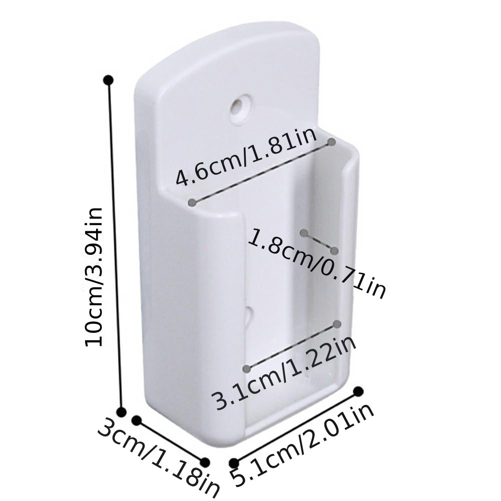 Настенный держатель держит ваш пульт под рукой и заряжает ваш телефон.