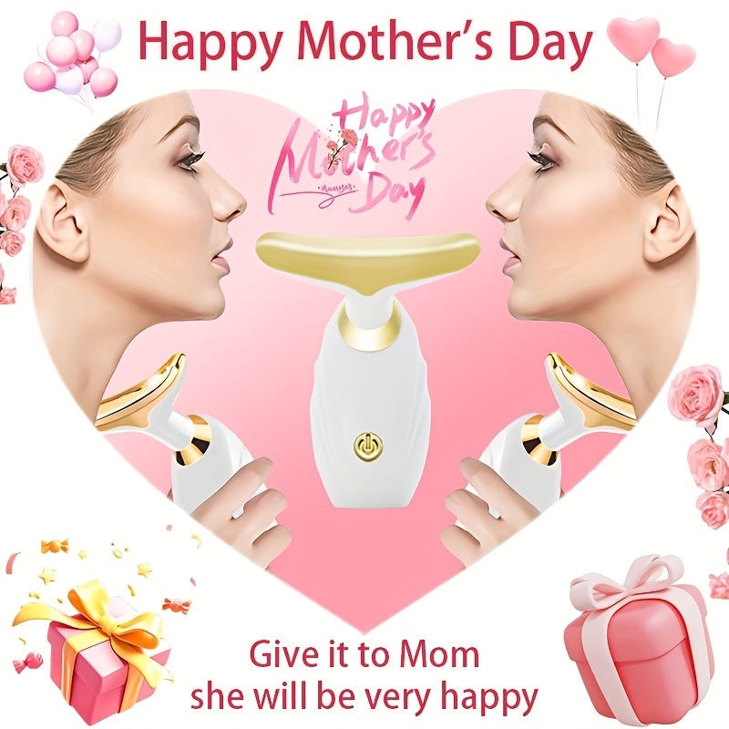 Electric Facial Massager for Women High-Frequency Vibration Neck and Face Skincare