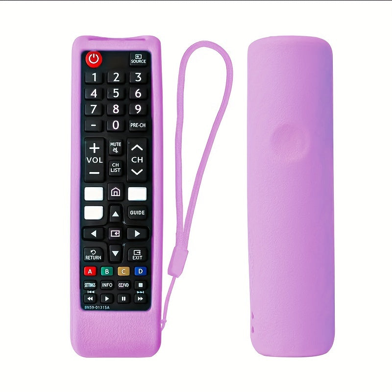 Silicone Remote Control Cover for Samsung BN59 Glow-in-the-Dark Anti-Slip Thick Protective Case in Red Green Blue