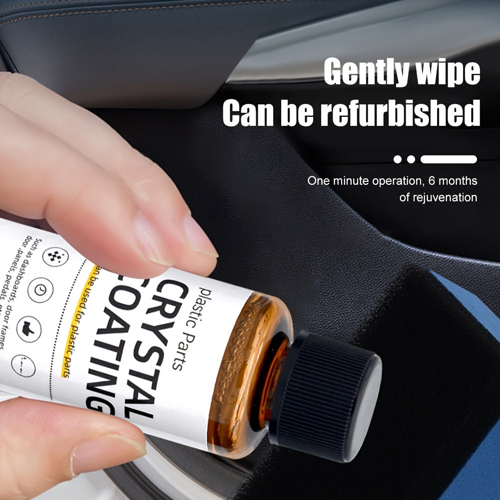 30ml Plastic Restorer for Cars Car Interior Exterior Durable Refurbish Agent