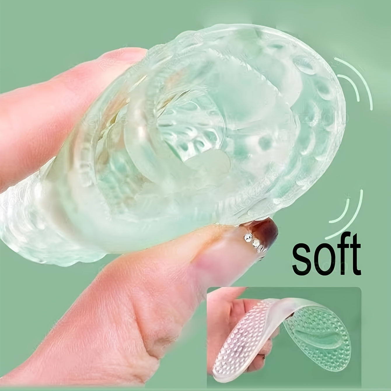 Women's Gel Insoles Non-Slip Breathable Silicone Cushioned Comfort