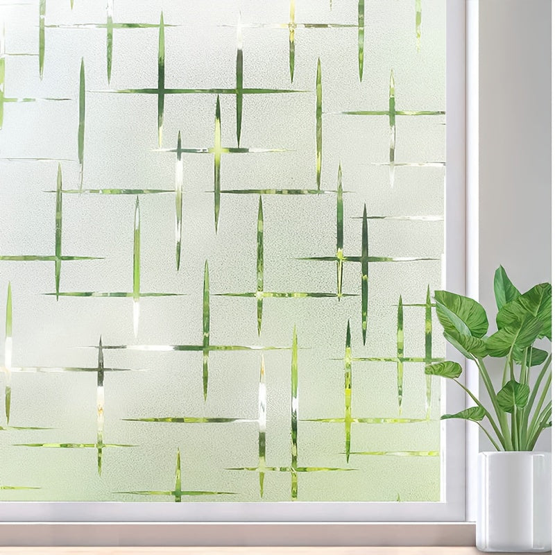 Frosted Glass Window Film 1pc Static Cling Heat Control UV Blocking for Doors Windows