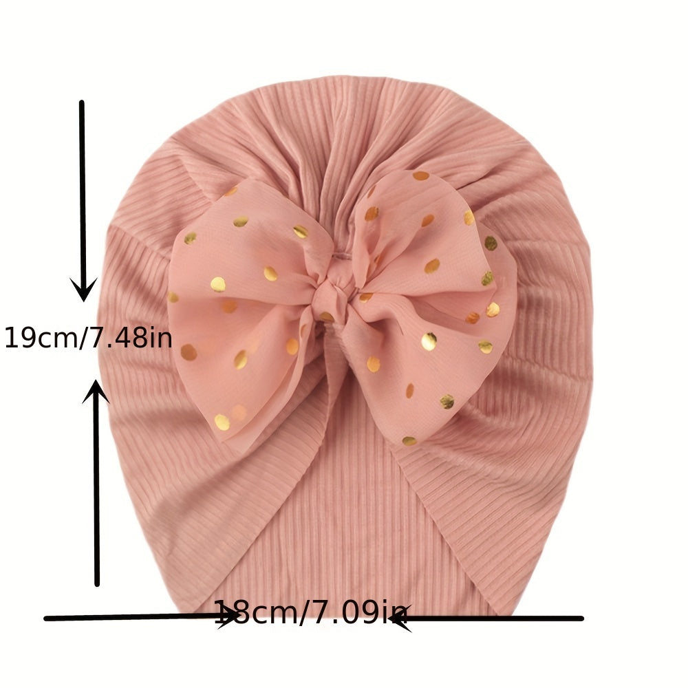 Baby Girl Baby Headband with Bow, Lightweight, All-Season, Fitted, Infant
