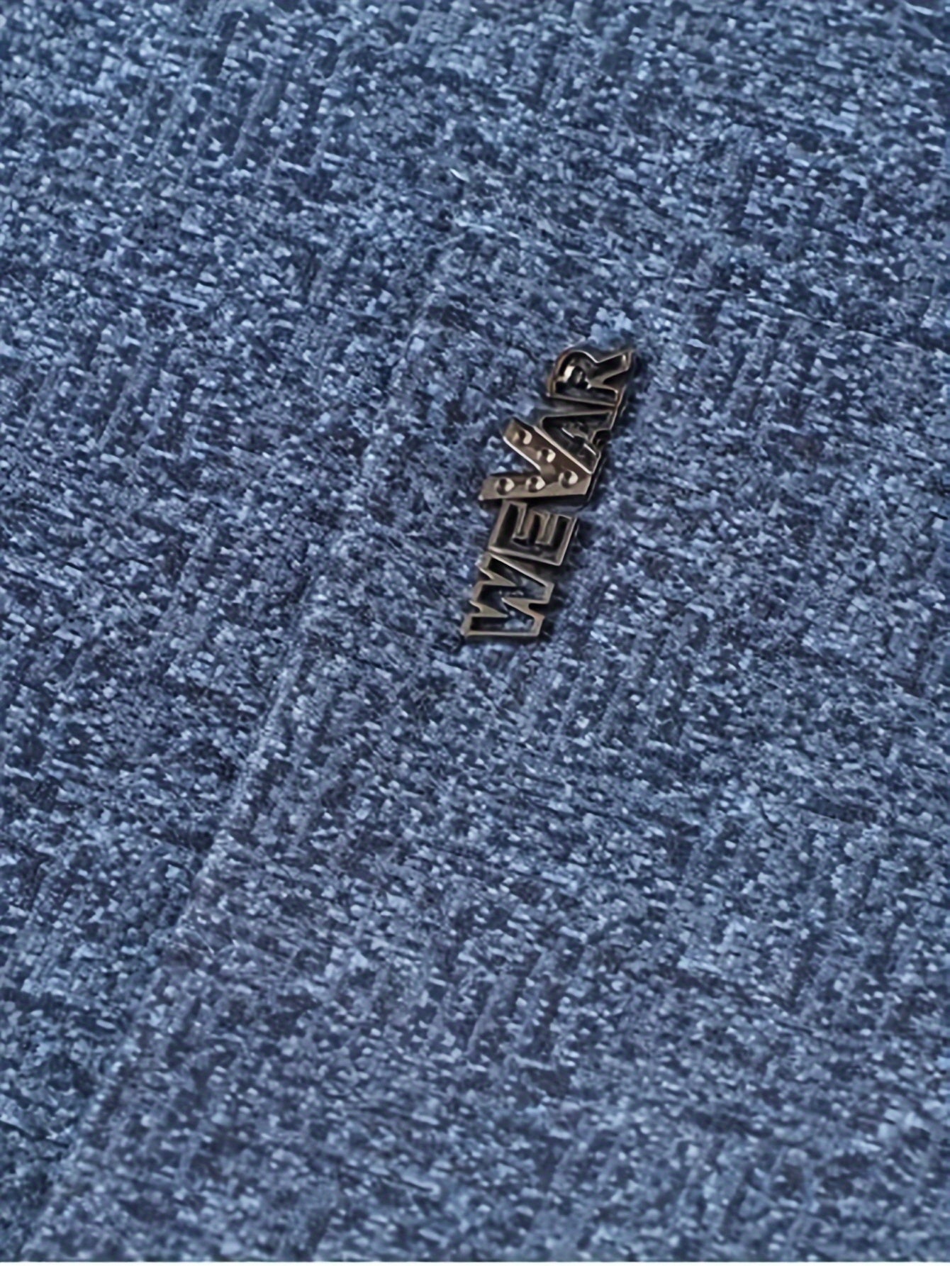 Blazer casual de negocios azul claro para hombre con cuello de solapa, mangas largas, bolsillos laterales, poliéster