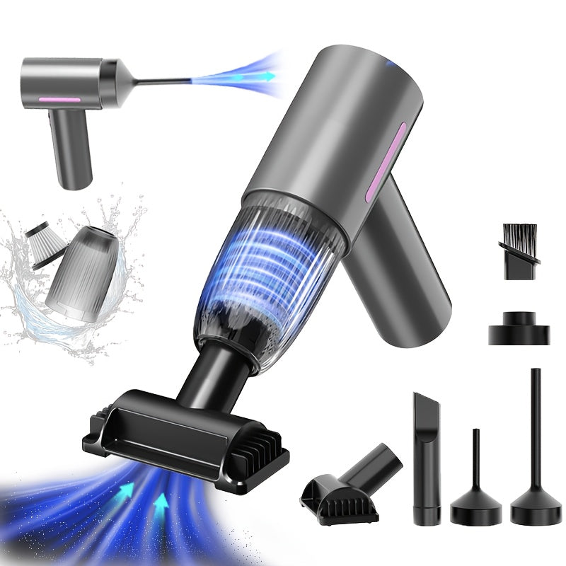 High-Power 74W Cordless Vacuum Cleaner with 4000mAh Rechargeable Battery Quiet 70dB for Cars Homes RVs