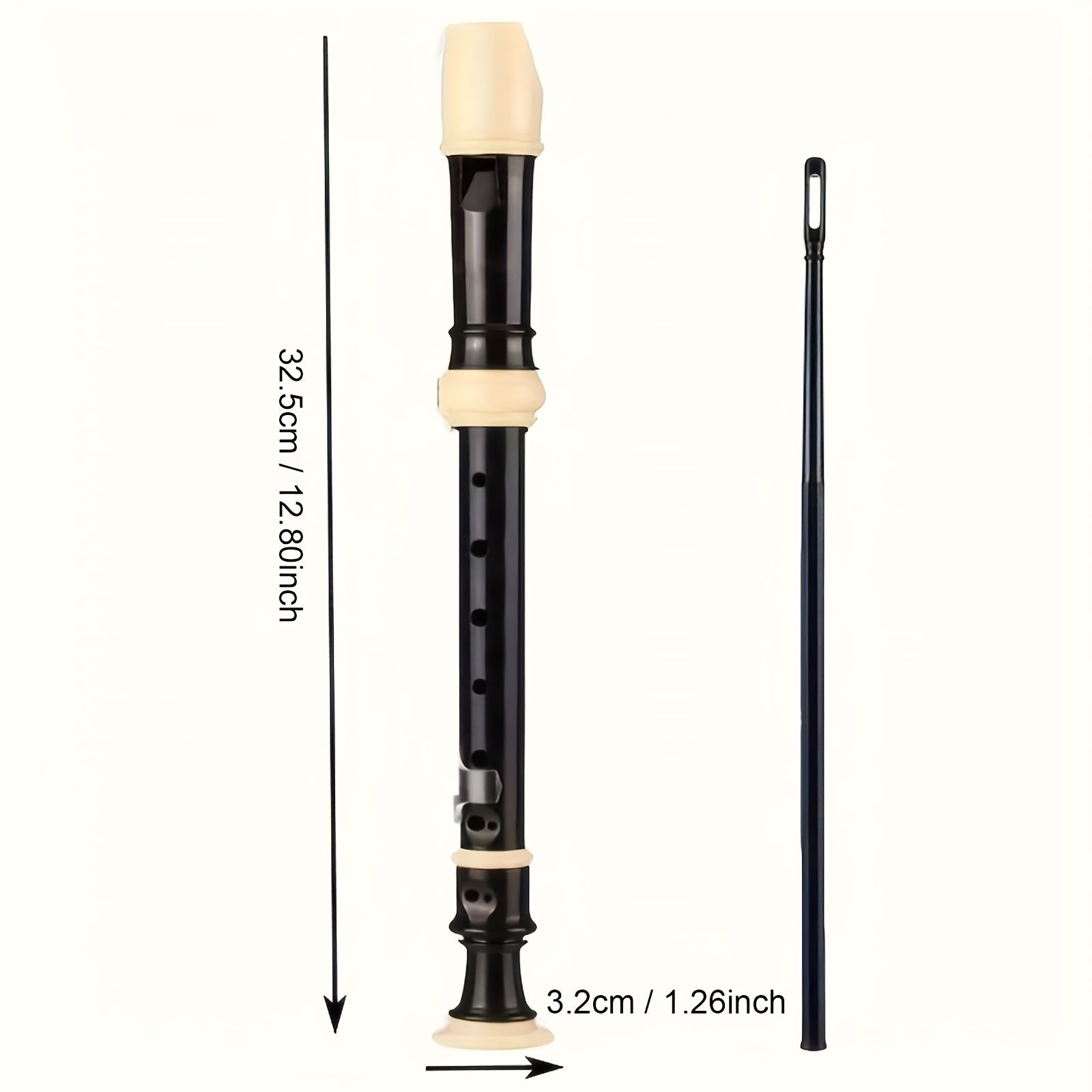 Регулируемая 8-отверстийная трёхоктавная флейта, альтовая флейта, кларнет для начинающих, духовой инструмент с набором для чистки и аксессуарами