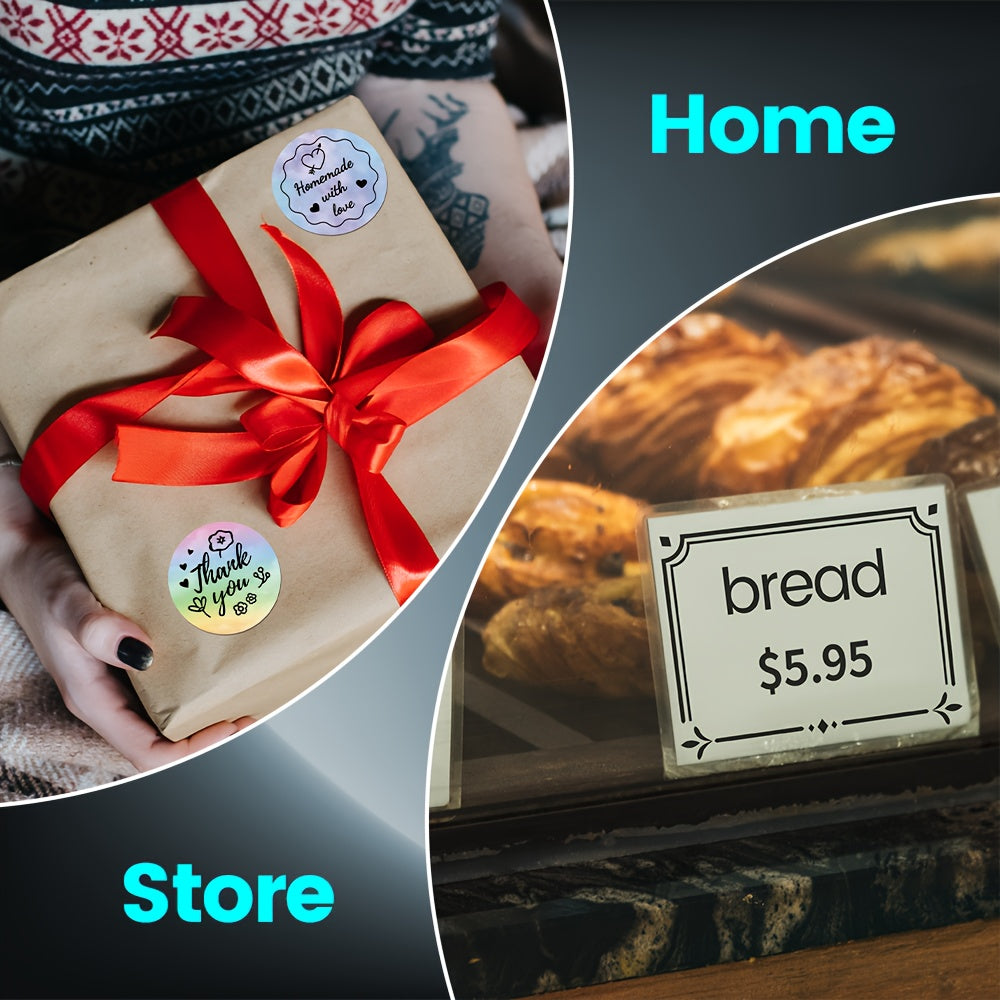 Portable Thermal Label Printer Wireless for Goods Addresses Small Business DIY Stickers Home Use