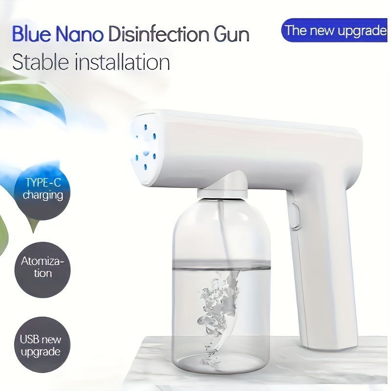 Электрический наночиститель с синим светом, паровым атомайзером, перезаряжаемый, беспроводной, 300 мл
