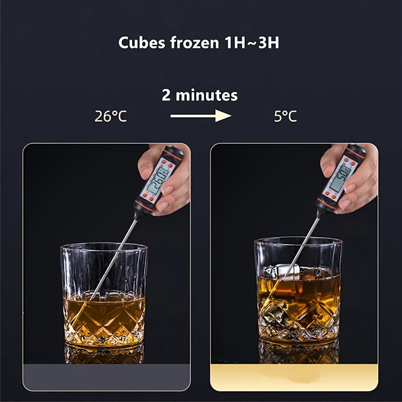 Set of 8 Stainless Steel Ice Ball Makers 25mm Quick-Freeze Spheres for Whiskey and Wine