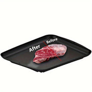 Defrosting Platter for Seafood Steak and Meat Food Tray Cutting Board for Vegetables and Fruit