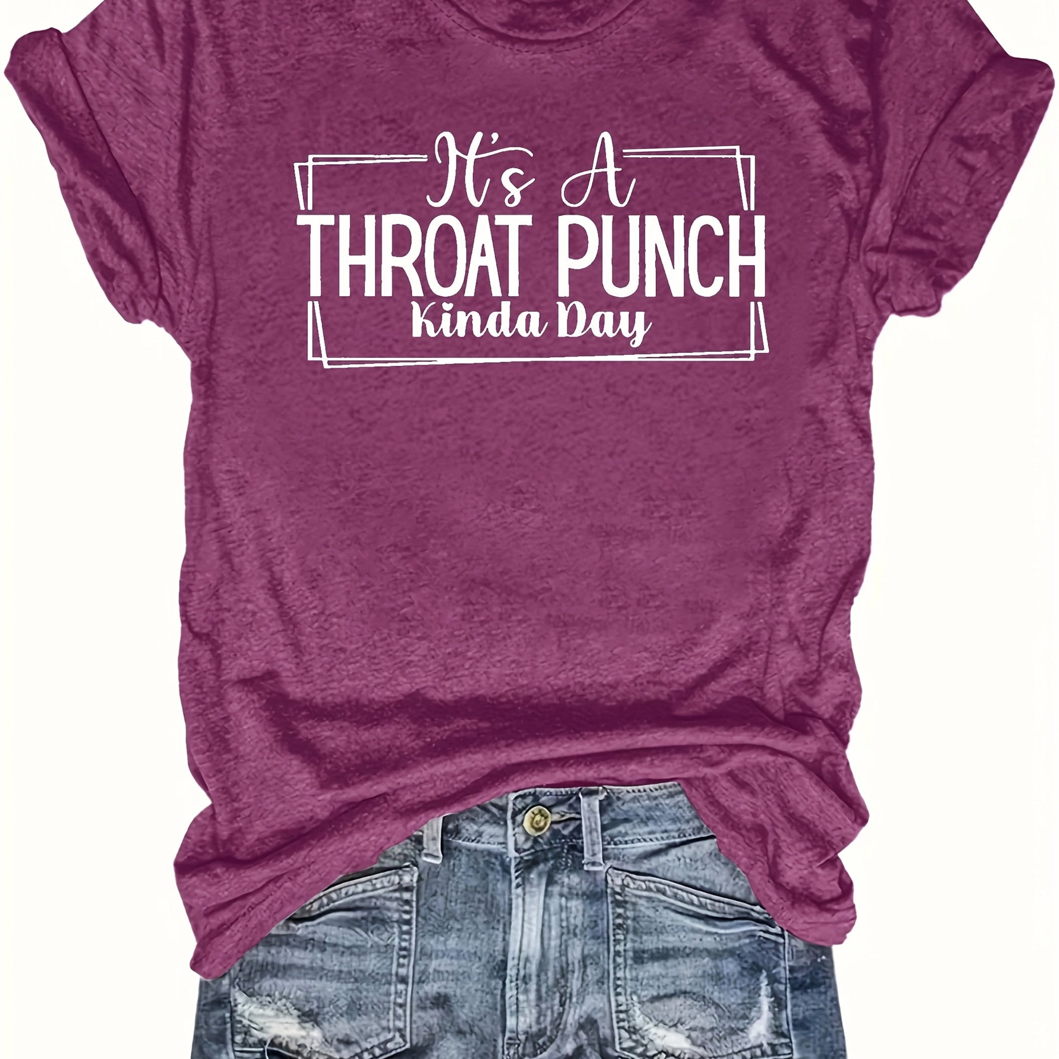 Women's Casual Short Sleeve T-Shirt Loose Fit Round Neck Top