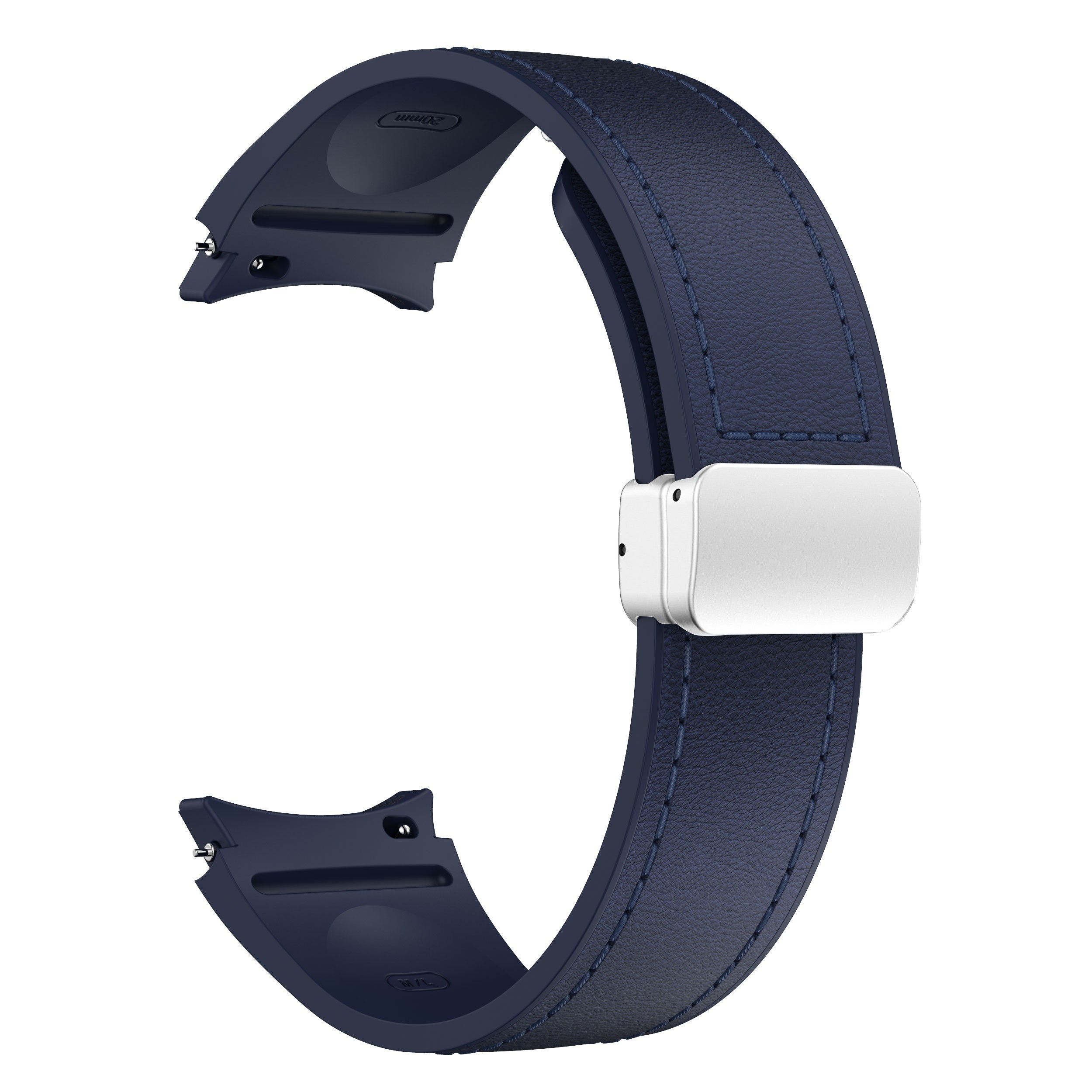 Silicone Smartwatch Strap 20mm with Magnetic Buckle for Galaxy Watch 4 5 6