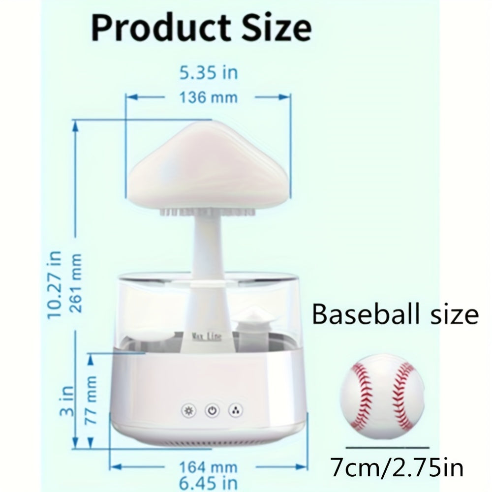 Humidificador para niños con sonido de nube, ruido blanco y luz nocturna