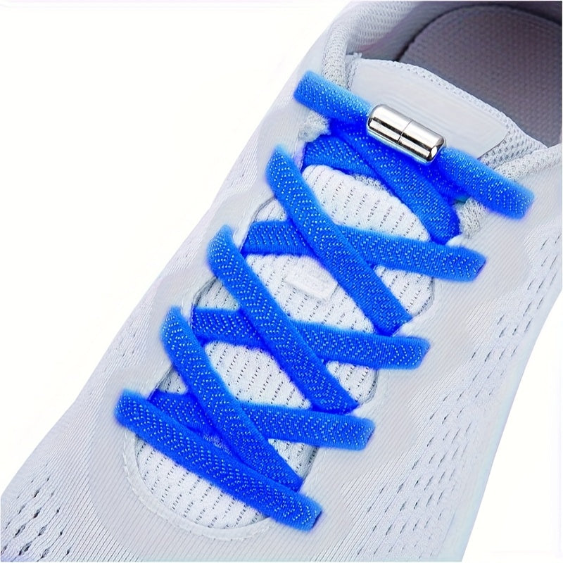 No-Tie Elastic Shoelaces for Kids and Adults, Flexible Easy to Use