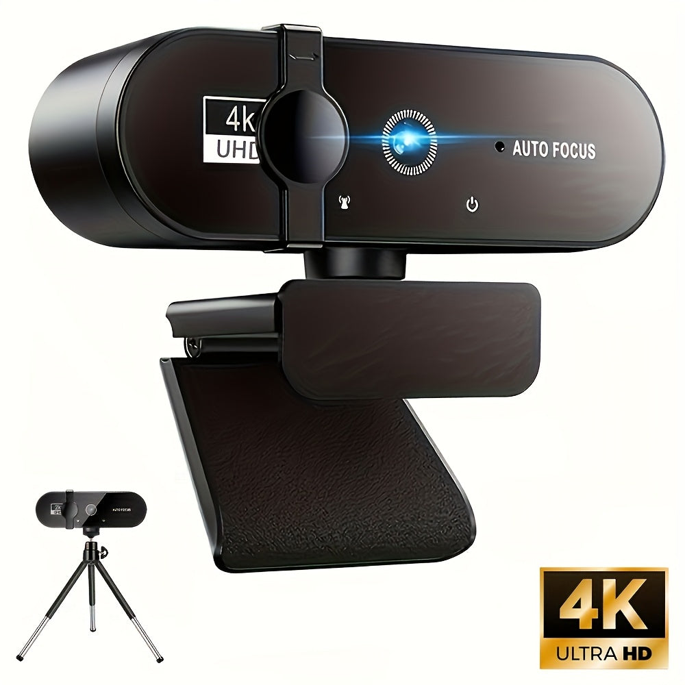 2K 4K Ultra HD vebkamerasi, o'z-o'zini fokuslash mikrofon bilan, o'yinlar, video konferensiyalar va noutbuk uchun