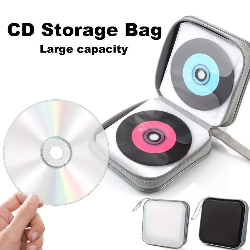 Waterproof Hard Plastic DVD CD Storage Case 40/80 Disc Organizer Portable Wallet