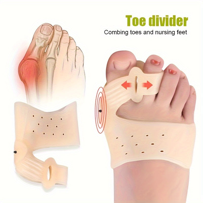Thumb Bunion Corrector for Large Foot Bones Pull-On Split Toe Spreader