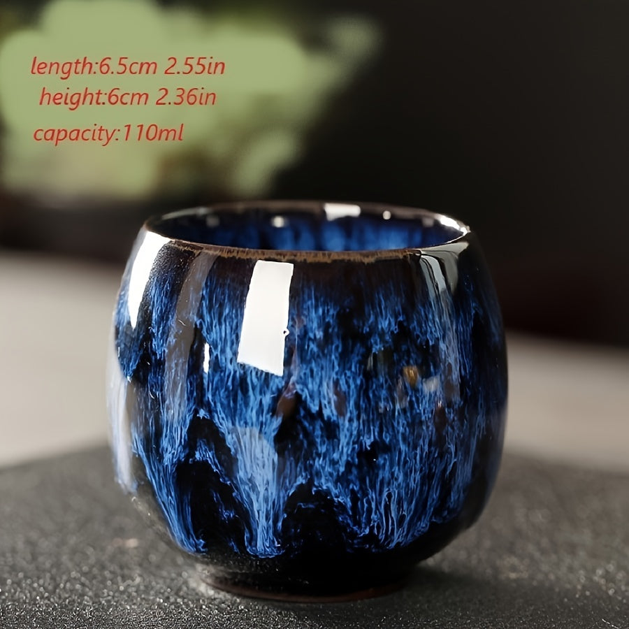 Taza de té de cerámica de 110 ml, taza pequeña para bebidas calientes