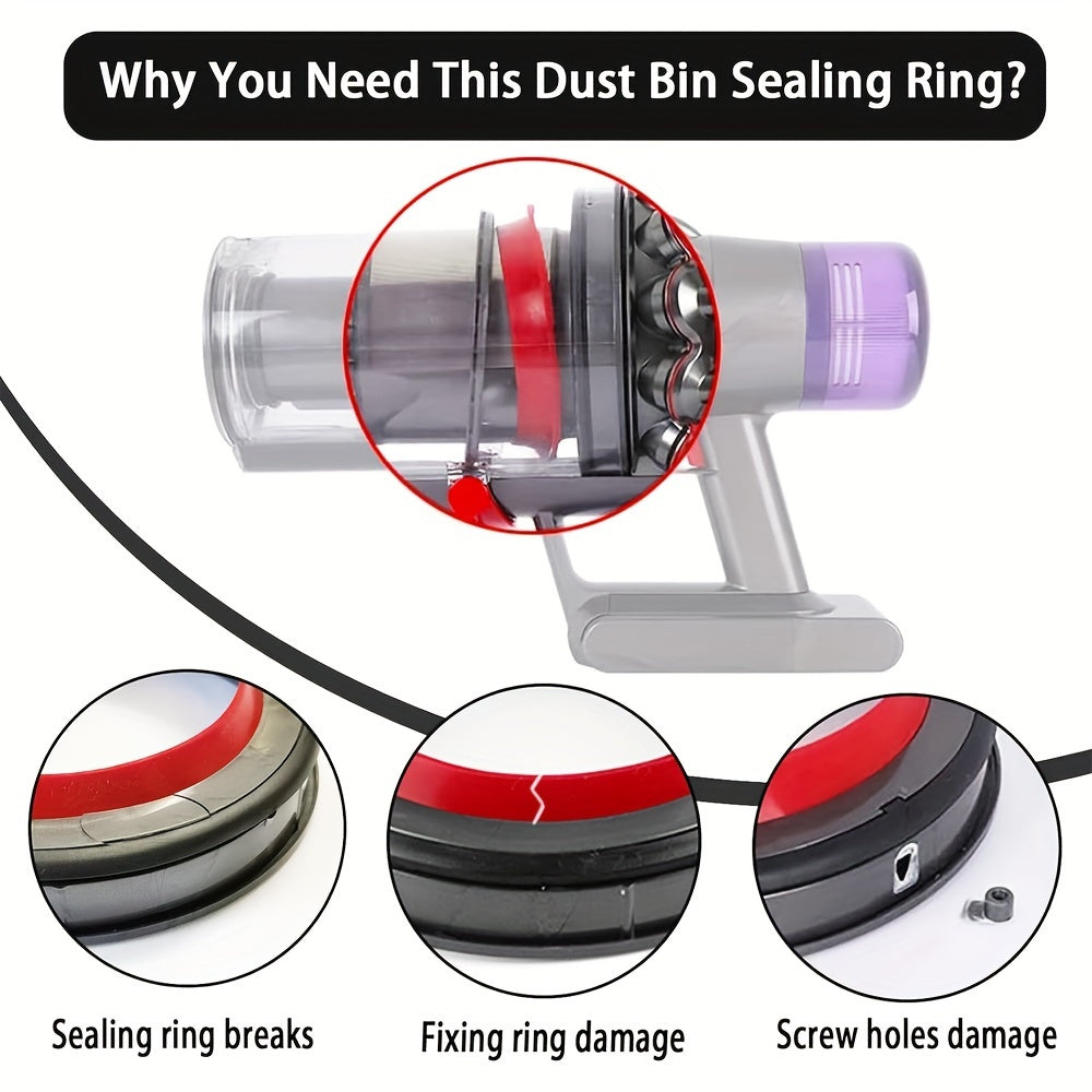 Replacement Dust Bin Sealing Ring for V10 SV12 V12 Detect Slim Vacuum Accessory