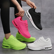 Women's Breathable Lightweight Sneakers, Low-Top Lace-Up Running Casual Athletic Shoes in Multiple Colors