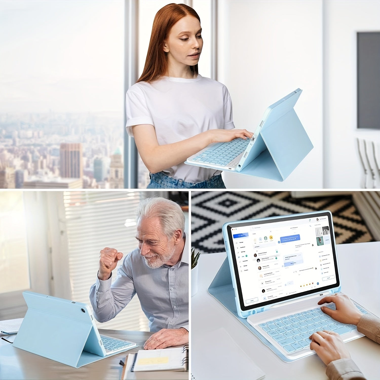 Keyboard Cover for Samsung Galaxy Tab A9 Plus 27.94cm 2023 with S Pen Holder Removable Keyboard Auto Wake Sleep